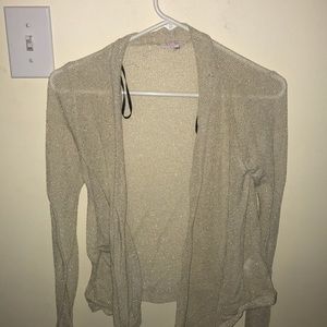 Tan Shimmer sweater